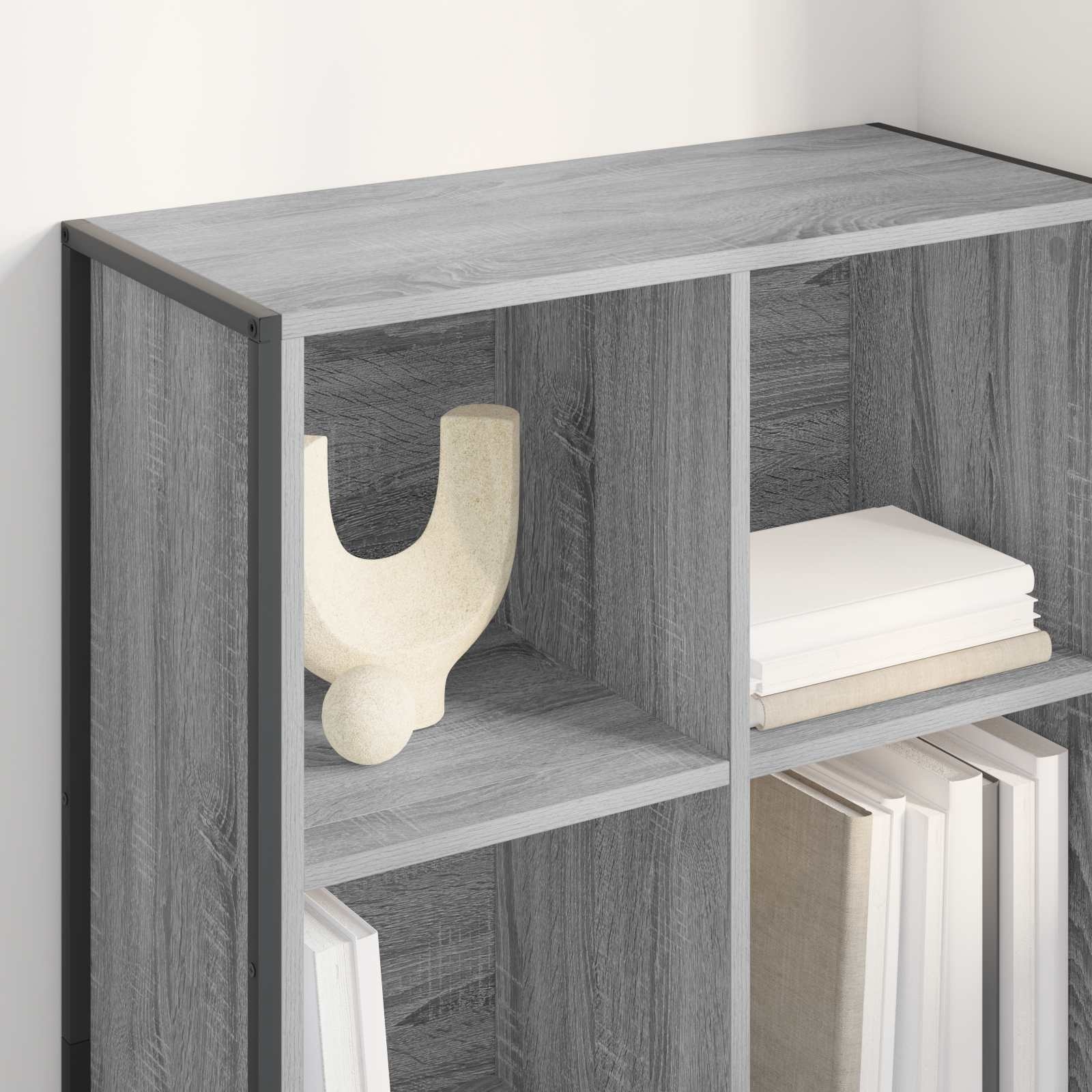 VidaXL Boekenkast Grijs Sonoma 99,5 x 30 x 108,5 cm Bewerkt hout