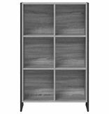 VidaXL Boekenkast Grijs Sonoma 99,5 x 30 x 108,5 cm Bewerkt hout