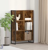 VidaXL Boekenkast Rook Eik 99,5 x 30 x 108,5 cm Bewerkt hout