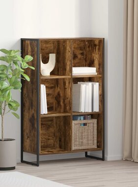 VidaXL Boekenkast Rook Eik 99,5 x 30 x 108,5 cm Bewerkt hout