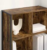 VidaXL Boekenkast Rook Eik 99,5 x 30 x 108,5 cm Bewerkt hout