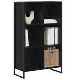 VidaXL Boekenkast Zwart Eiken 99,5 x 30 x 108,5 cm Bewerkt hout