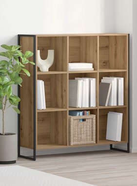 VidaXL Boekenkast Ambachtelijk eiken 99,5 x 30 x 108,5 cm Bewerkt hout