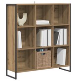 VidaXL Boekenkast Ambachtelijk eiken 99,5 x 30 x 108,5 cm Bewerkt hout