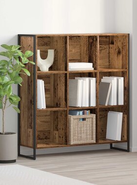 VidaXL Boekenkast Oud Hout 99,5 x 30 x 108,5 cm Bewerkt hout