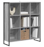VidaXL Boekenkast Grijs Sonoma 99,5 x 30 x 108,5 cm Bewerkt hout