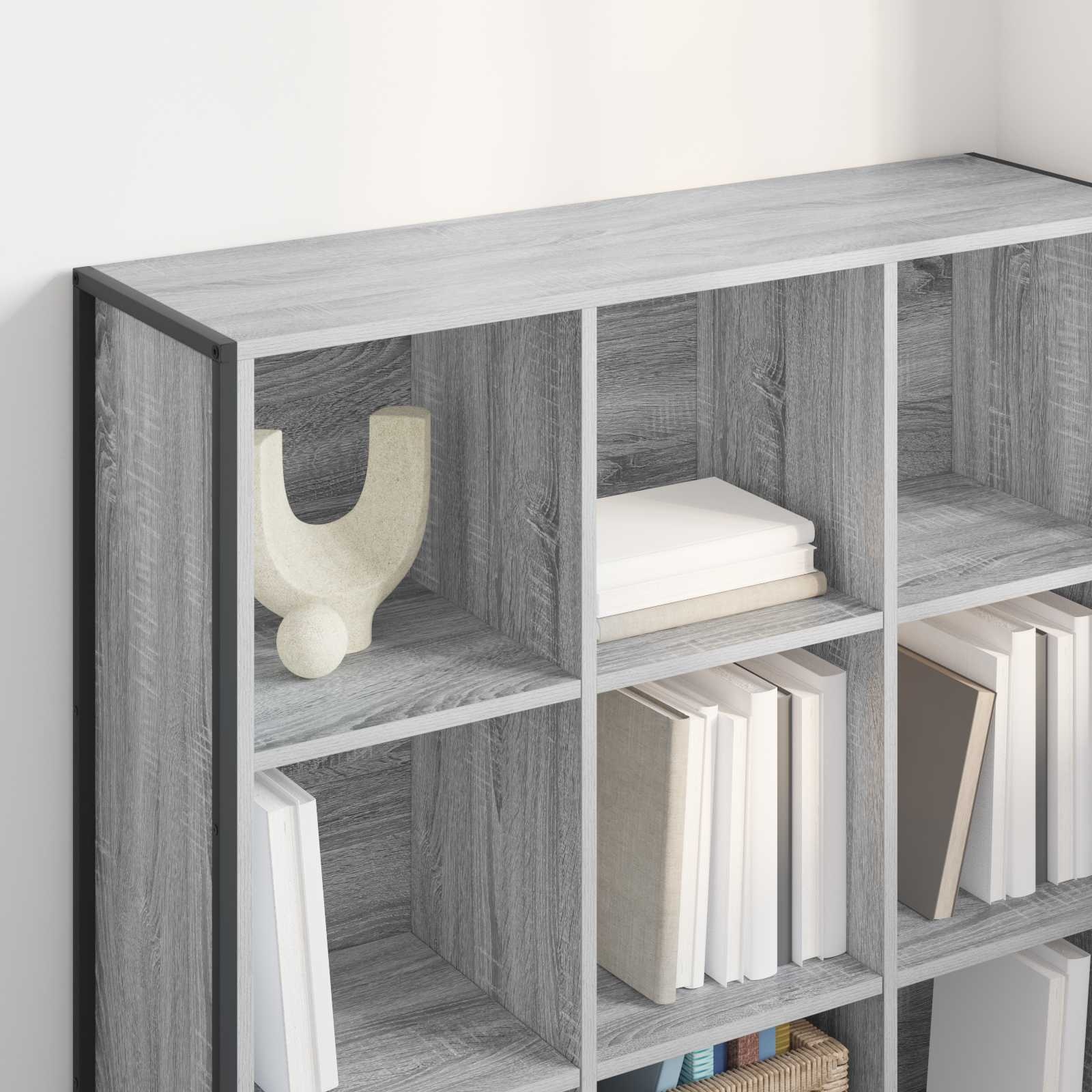 VidaXL Boekenkast Grijs Sonoma 99,5 x 30 x 108,5 cm Bewerkt hout