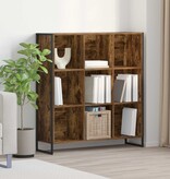 VidaXL Boekenkast Rook Eik 99,5 x 30 x 108,5 cm Bewerkt hout