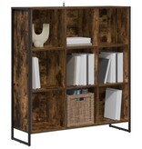 VidaXL Boekenkast Rook Eik 99,5 x 30 x 108,5 cm Bewerkt hout