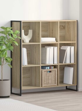 VidaXL Boekenkast Sonoma 99,5 x 30 x 108,5 cm Bewerkt hout