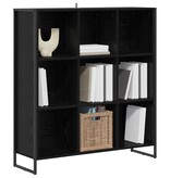 VidaXL Boekenkast Zwart Eiken 99,5 x 30 x 108,5 cm Bewerkt hout