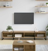 VidaXL TV-kast Ambachtelijk eiken 170,5 x 36 x 30,5 cm Bewerkt hout