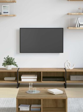 VidaXL TV-kast Ambachtelijk eiken 170,5 x 36 x 30,5 cm Bewerkt hout