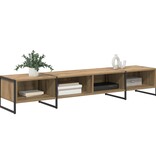 VidaXL TV-kast Ambachtelijk eiken 170,5 x 36 x 30,5 cm Bewerkt hout