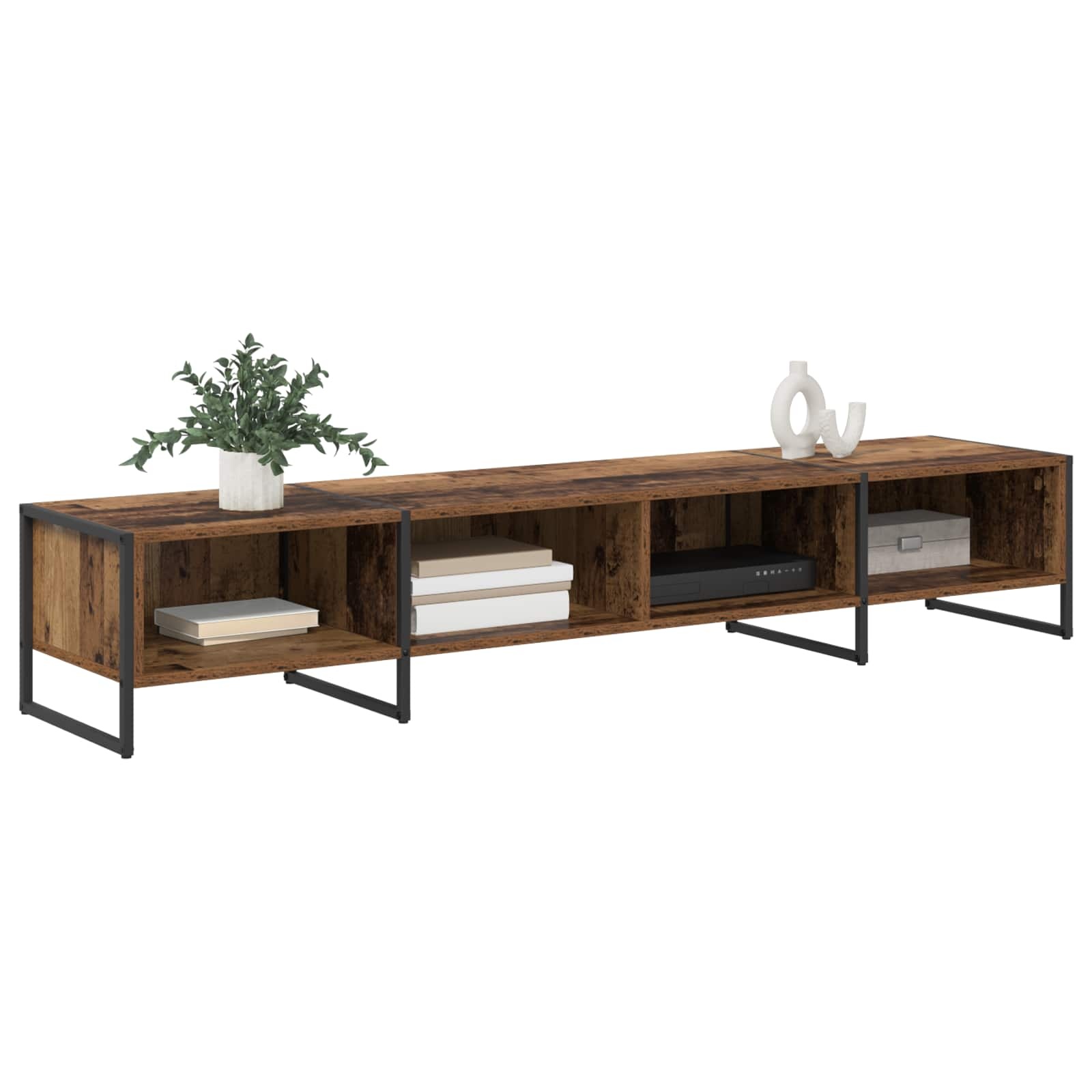 VidaXL TV-kast Oud Hout 170,5 x 36 x 30,5 cm Bewerkt hout