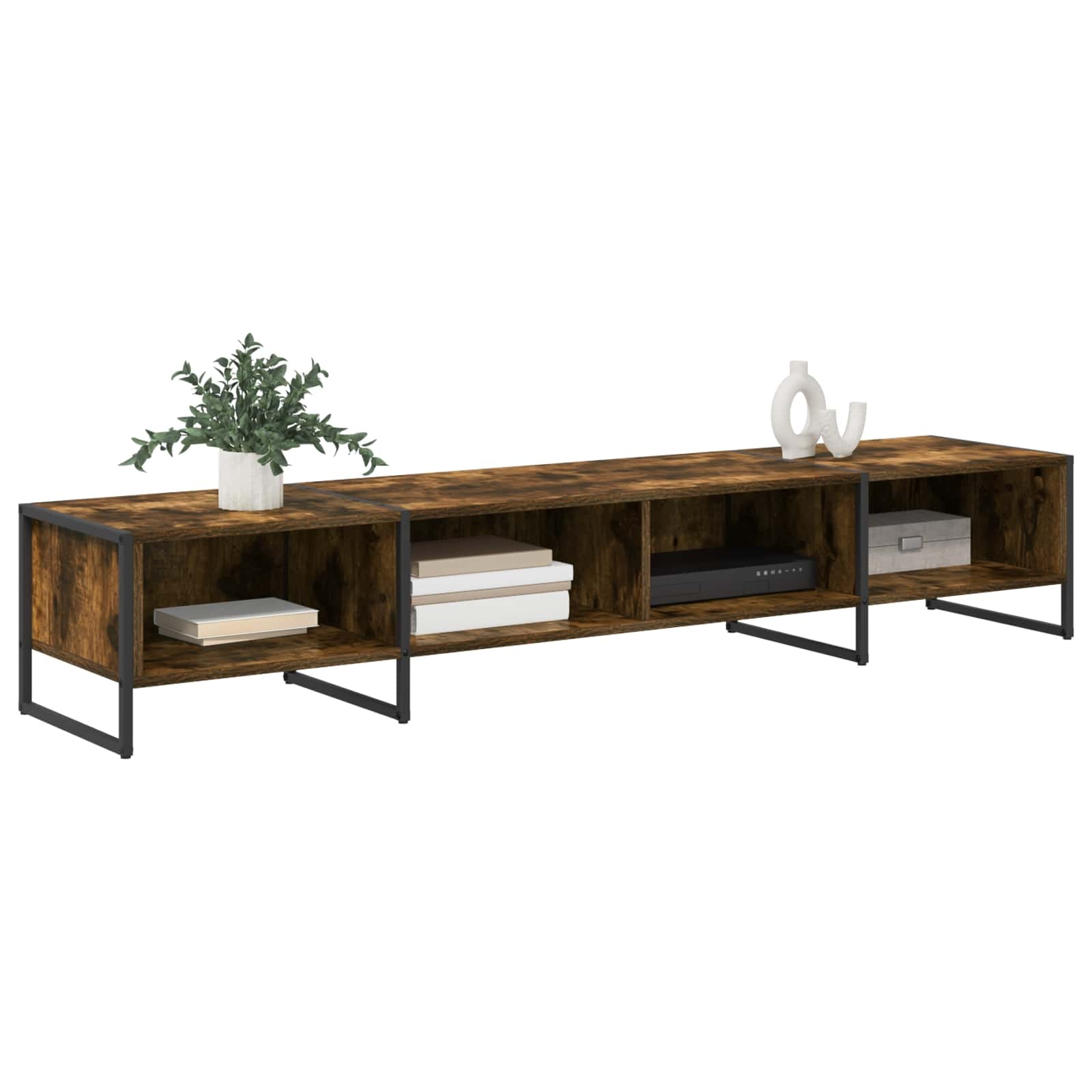 VidaXL TV-kast Rook Eik 170,5 x 36 x 30,5 cm Bewerkt hout