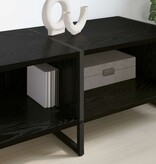 VidaXL TV-kast Zwart Eiken 170,5 x 36 x 30,5 cm Bewerkt hout