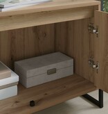 VidaXL TV-kast Ambachtelijk eiken 140 x 36 x 49.5 cm Bewerkt hout