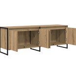 VidaXL TV-kast Ambachtelijk eiken 140 x 36 x 49.5 cm Bewerkt hout