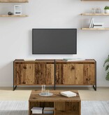 VidaXL TV-kast Oud Hout 140 x 36 x 49.5 cm Bewerkt hout