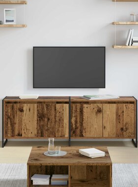 VidaXL TV-kast Oud Hout 140 x 36 x 49.5 cm Bewerkt hout