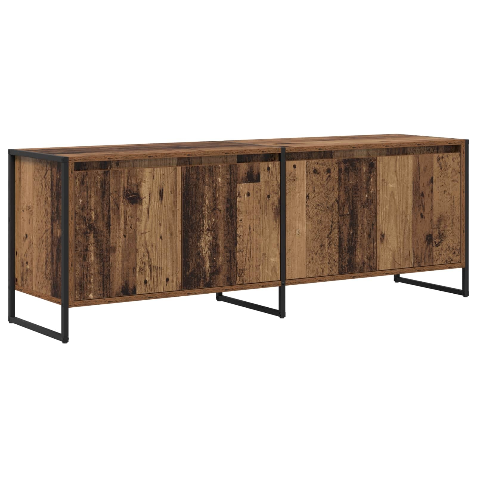 VidaXL TV-kast Oud Hout 140 x 36 x 49.5 cm Bewerkt hout
