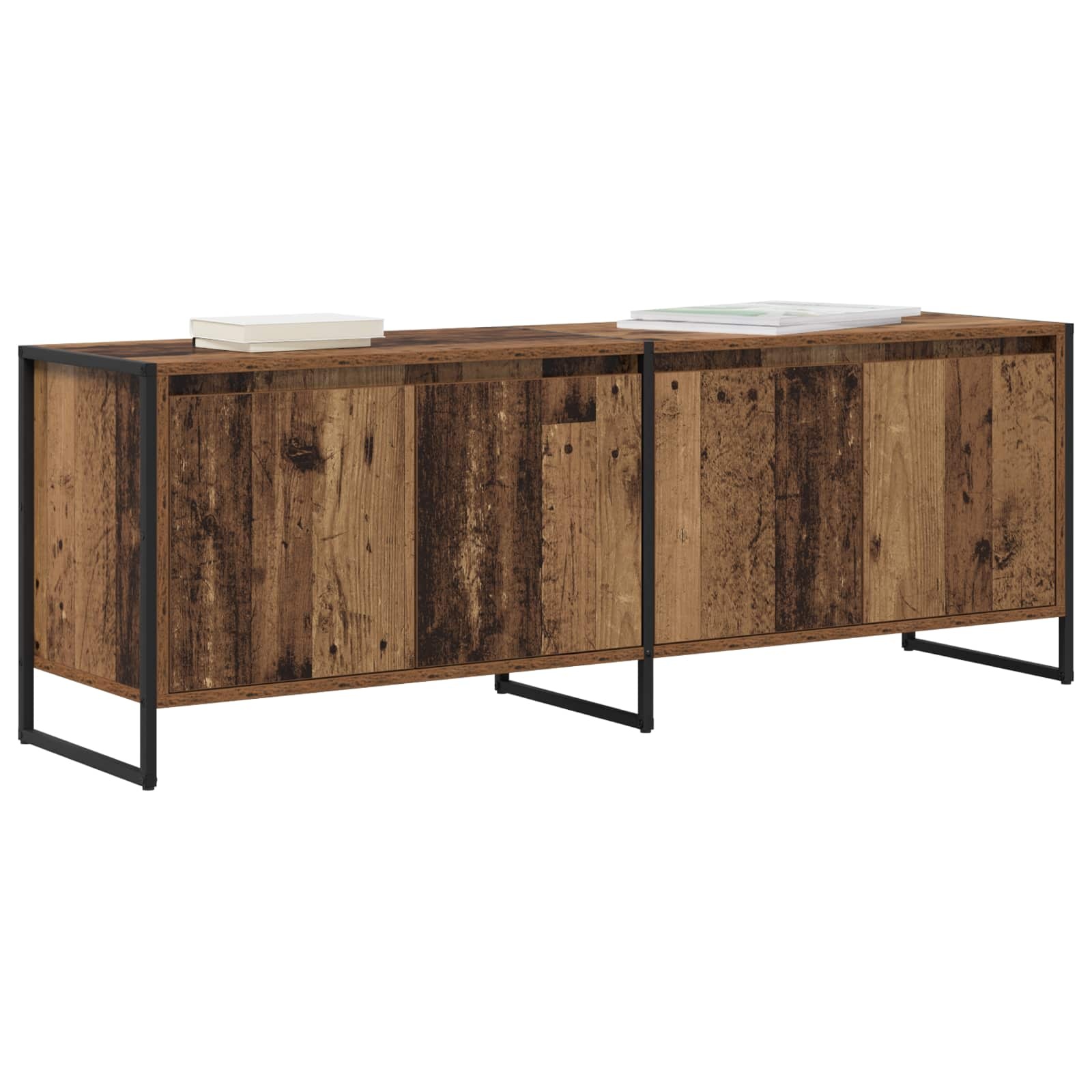 VidaXL TV-kast Oud Hout 140 x 36 x 49.5 cm Bewerkt hout