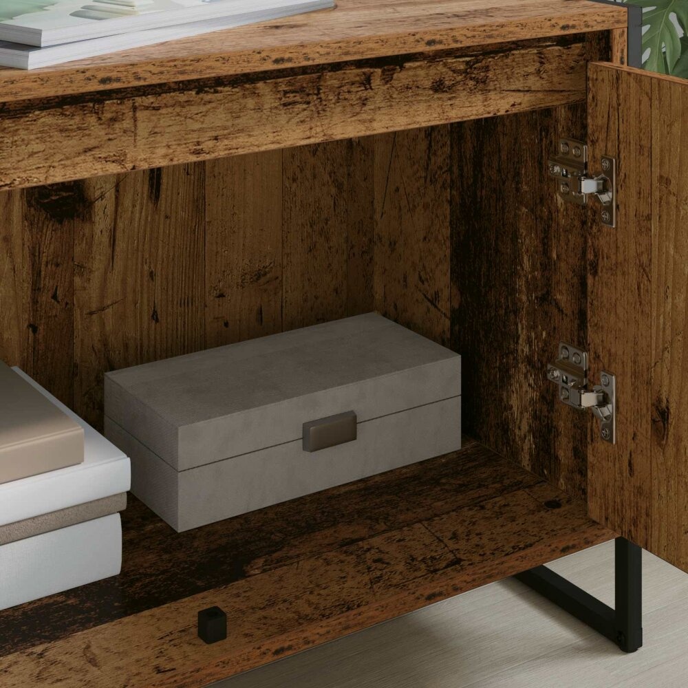 VidaXL TV-kast Oud Hout 140 x 36 x 49.5 cm Bewerkt hout