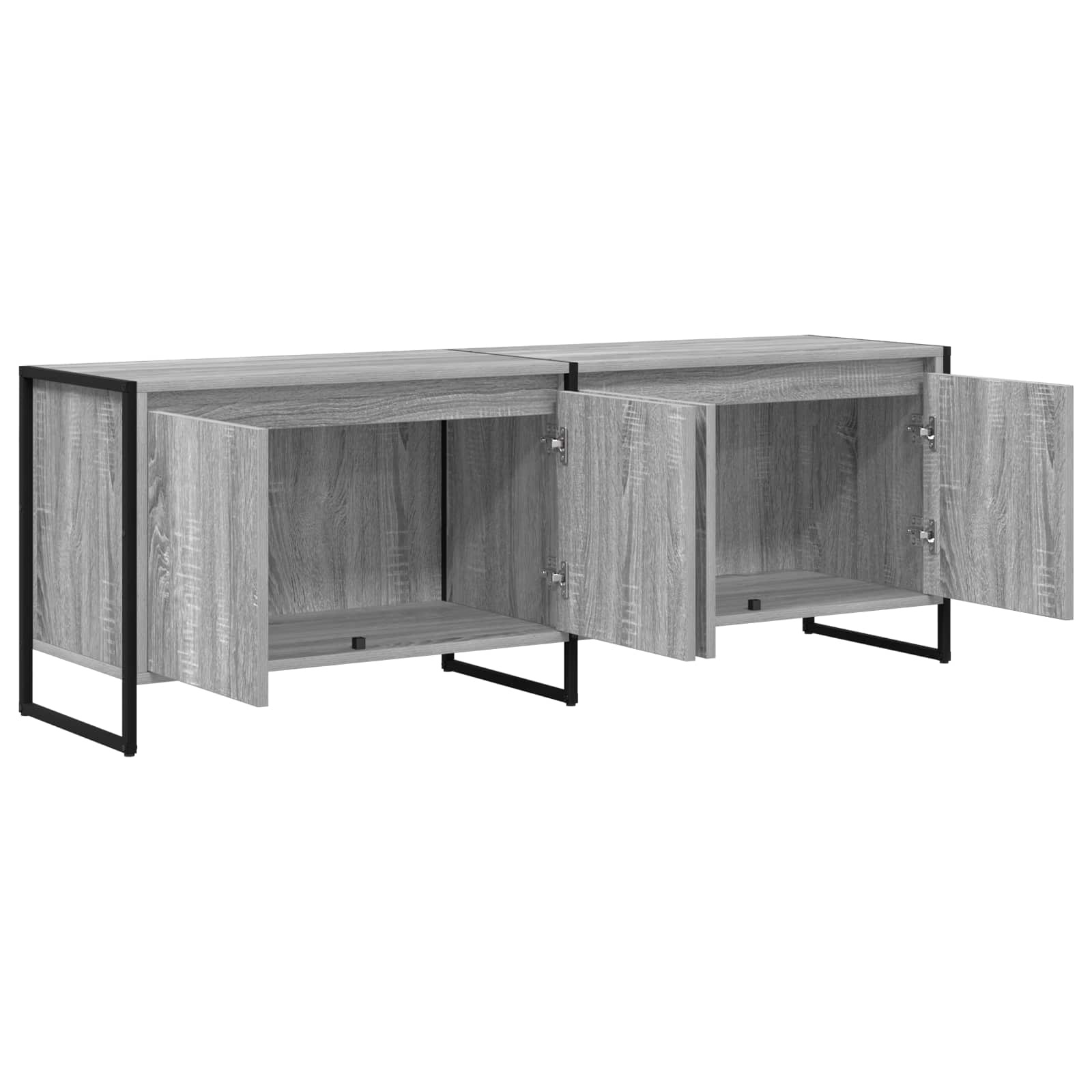 VidaXL TV-kast Grijs Sonoma 140 x 36 x 49.5 cm Bewerkt hout