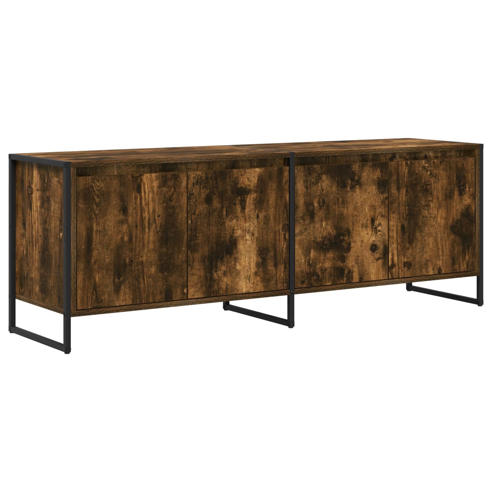 VidaXL TV-kast Rook Eik 140 x 36 x 49.5 cm Bewerkt hout