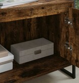 VidaXL TV-kast Rook Eik 140 x 36 x 49.5 cm Bewerkt hout