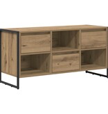 VidaXL TV-kast Ambachtelijk eiken 100 x 36 x 49,5 cm Bewerkt hout