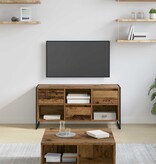 VidaXL TV-kast met lade Oud Hout 100 x 36 x 49,5 cm Bewerkt hout