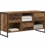 VidaXL TV-kast met lade Oud Hout 100 x 36 x 49,5 cm Bewerkt hout