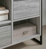 VidaXL TV-kast met lade Grijs Sonoma 100 x 36 x 49,5 cm Bewerkt hout