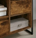 VidaXL TV-kast met lade Rook Eik 100 x 36 x 49,5 cm Bewerkt hout