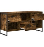 VidaXL TV-kast met lade Rook Eik 100 x 36 x 49,5 cm Bewerkt hout