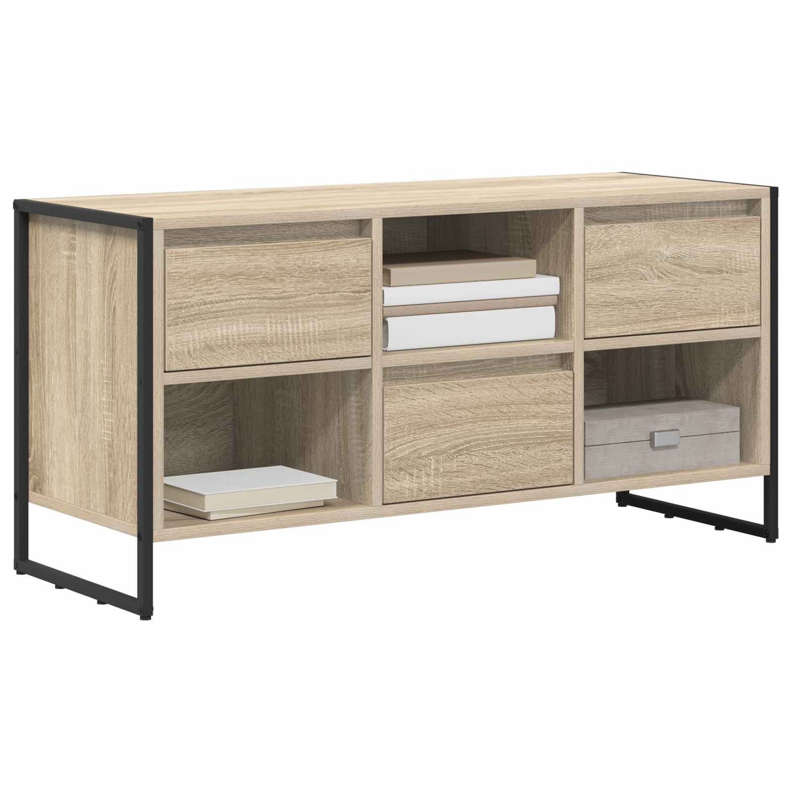 VidaXL TV-kast met lade Sonoma 100 x 36 x 49,5 cm Bewerkt hout