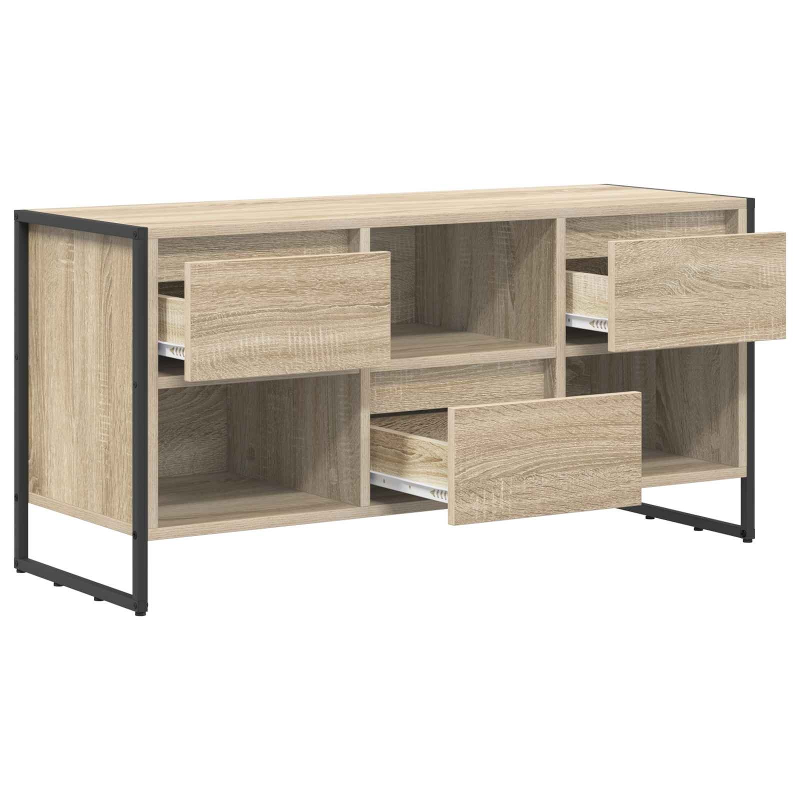 VidaXL TV-kast met lade Sonoma 100 x 36 x 49,5 cm Bewerkt hout