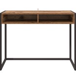 VidaXL Bureau met opslag Oud Hout 100 x 50 x 75 cm Bewerkt hout