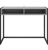 VidaXL Bureau met opslag Grijs Sonoma 100 x 50 x 75 cm Bewerkt hout