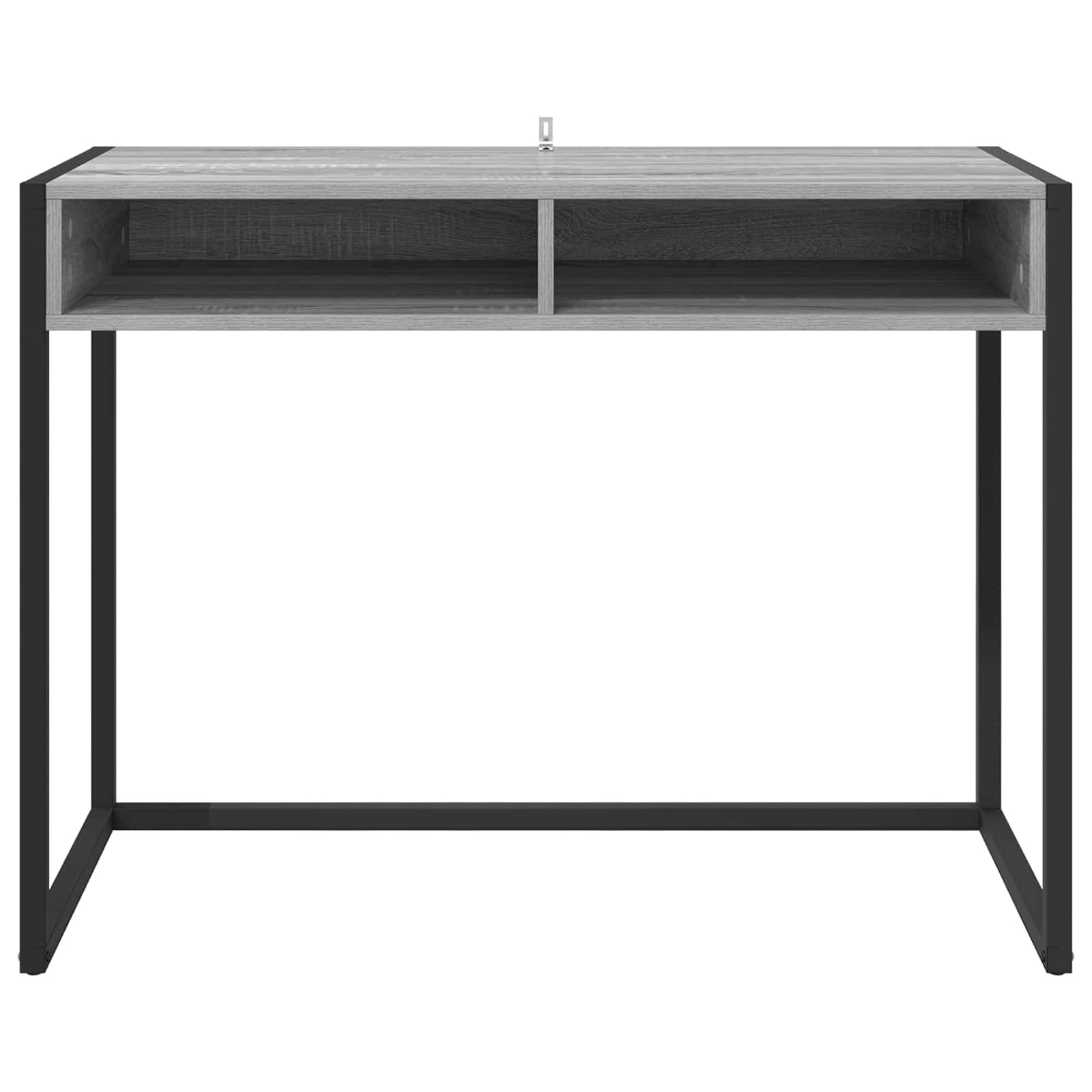 VidaXL Bureau met opslag Grijs Sonoma 100 x 50 x 75 cm Bewerkt hout