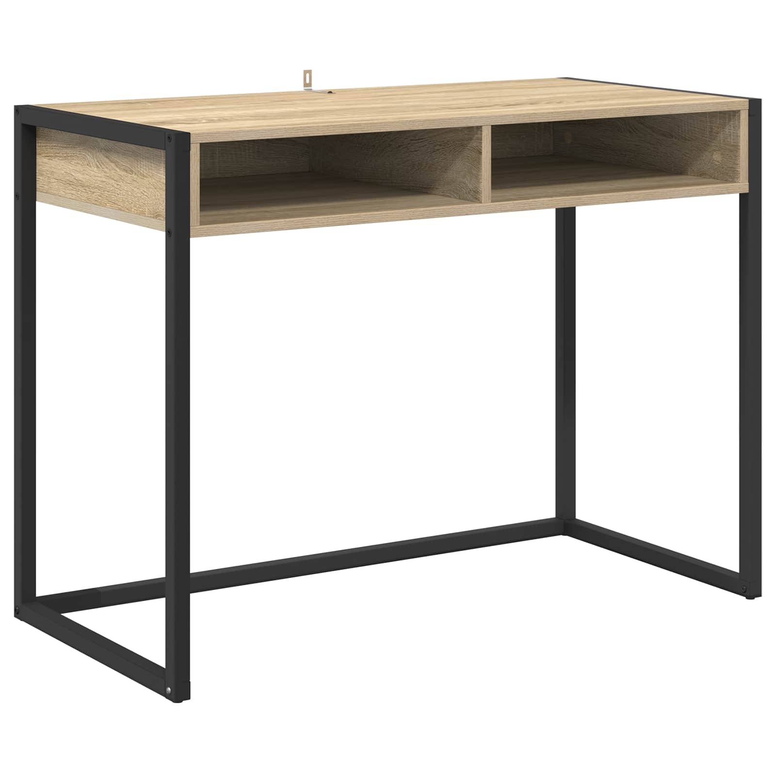 VidaXL Bureau met opslag Sonoma 100 x 50 x 75 cm Bewerkt hout