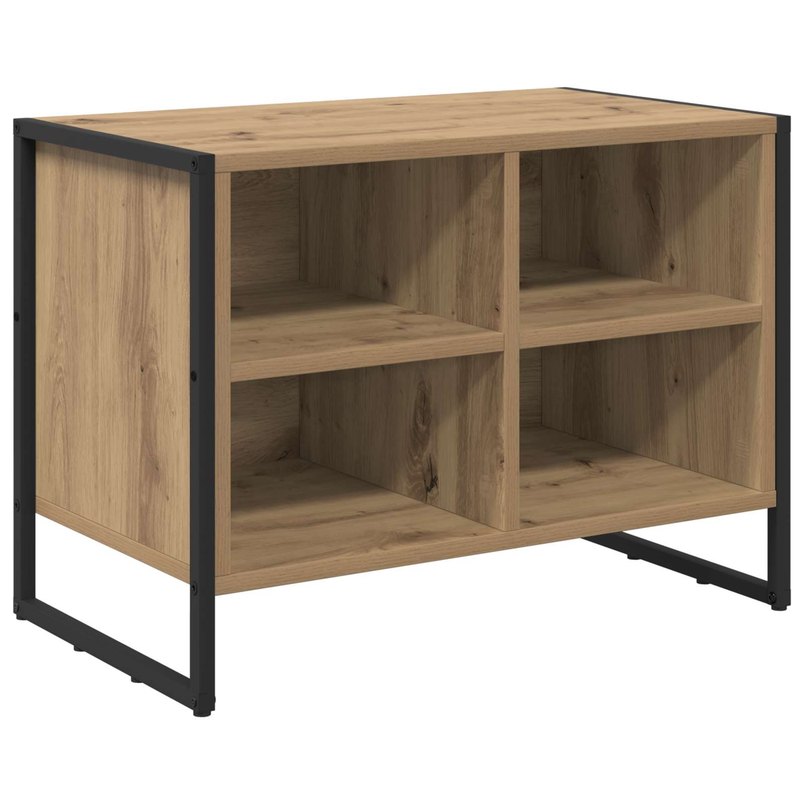 VidaXL Schoenenkast Ambachtelijk eiken 60 x 35 x 44 cm Bewerkt hout