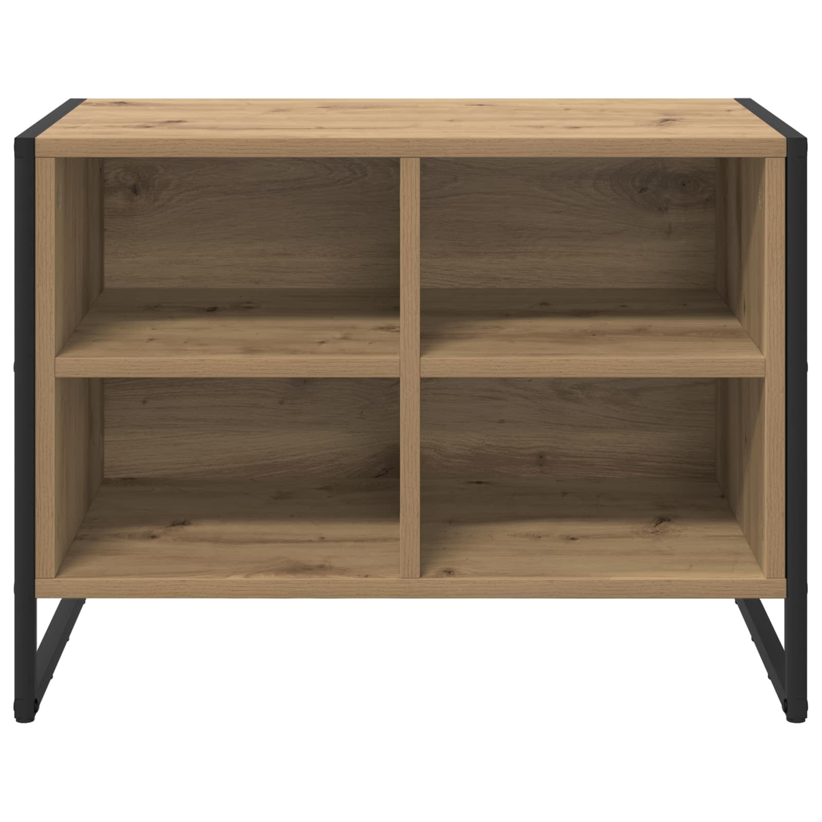 VidaXL Schoenenkast Ambachtelijk eiken 60 x 35 x 44 cm Bewerkt hout