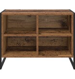 VidaXL Schoenenkast met opslag Oud Hout 60 x 35 x 44 cm Bewerkt hout