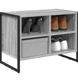 VidaXL Schoenenkast Grijs Sonoma 60 x 35 x 44 cm Bewerkt hout