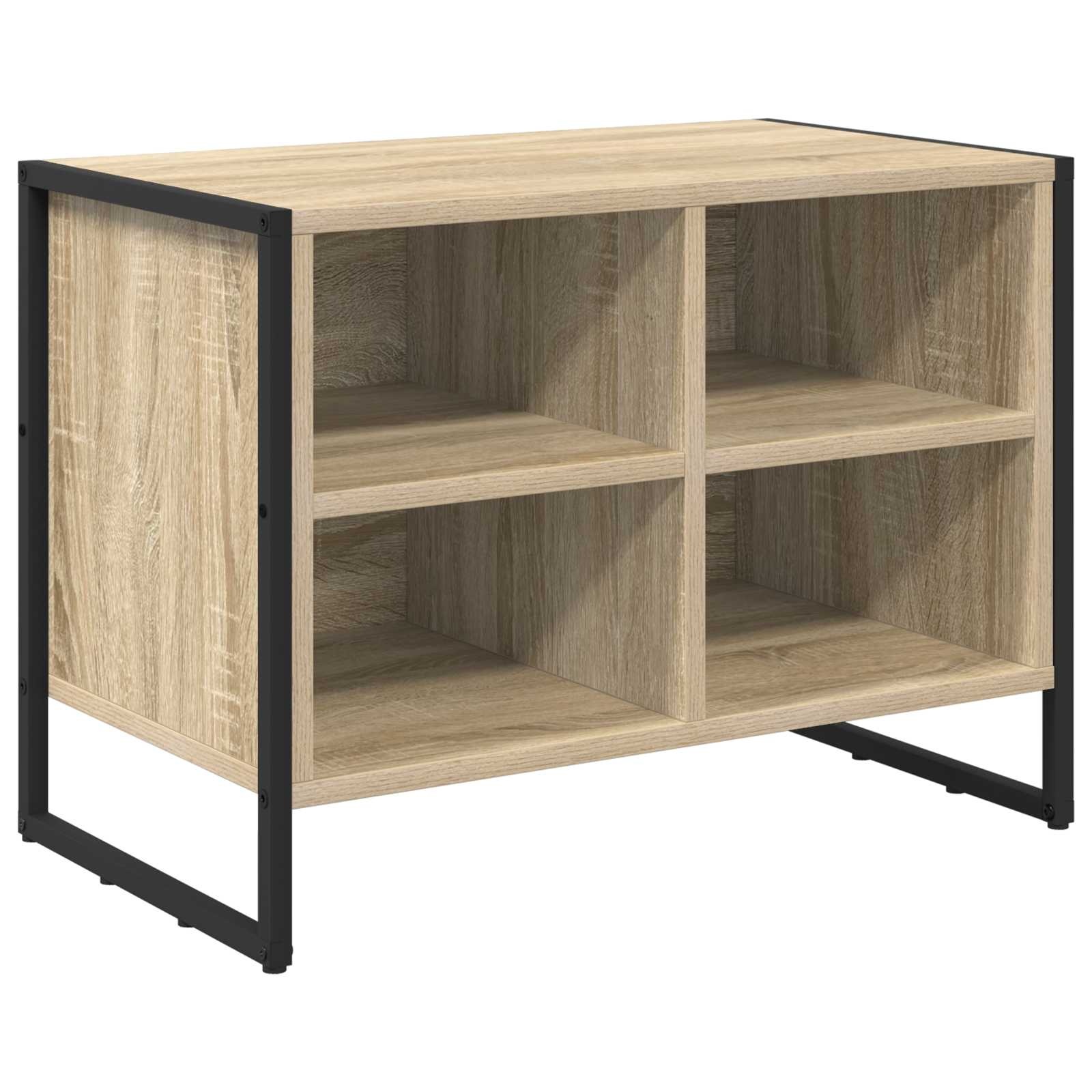 VidaXL Schoenenkast met opslag Sonoma 60 x 35 x 44 cm Bewerkt hout