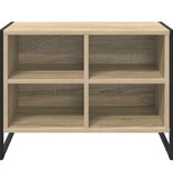 VidaXL Schoenenkast met opslag Sonoma 60 x 35 x 44 cm Bewerkt hout