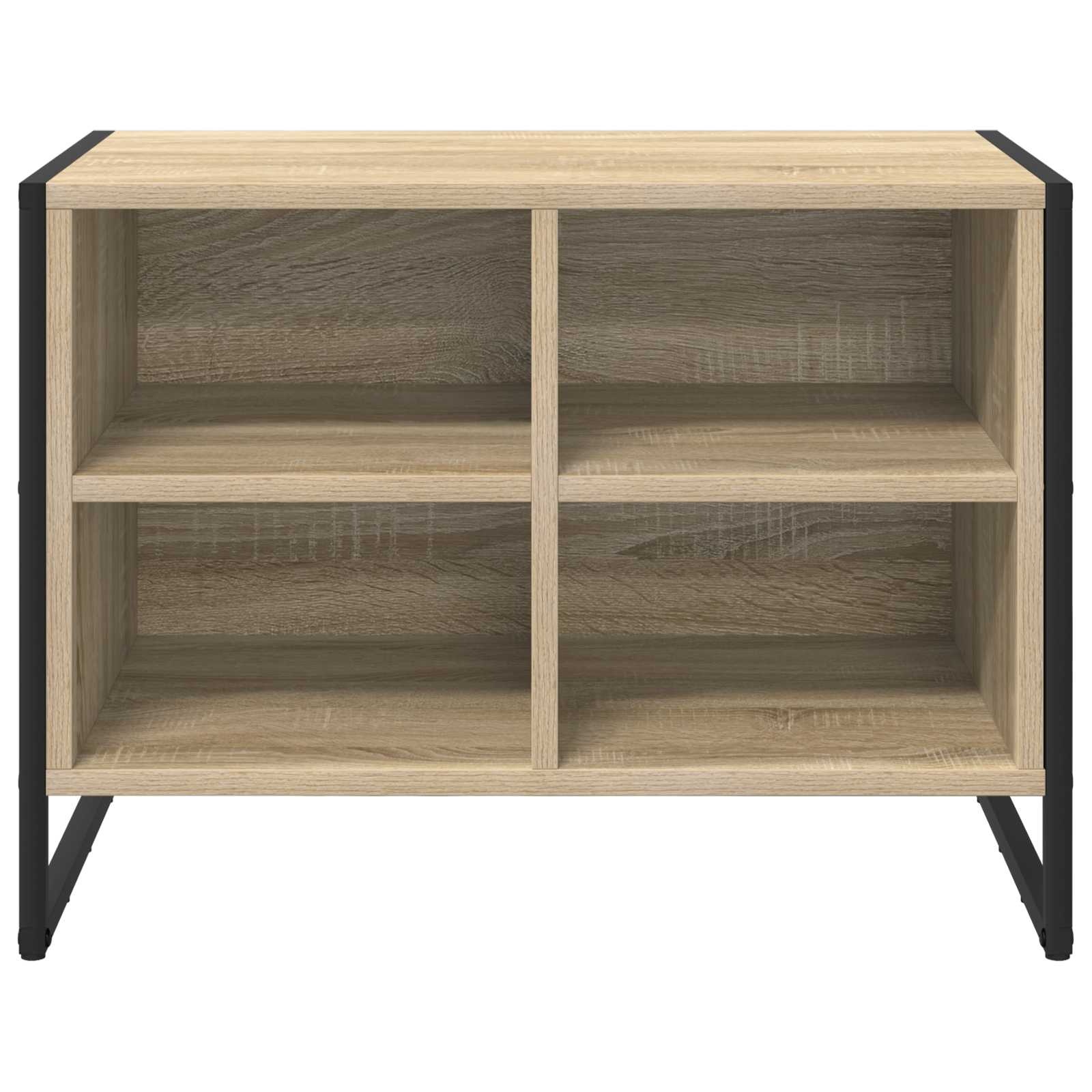 VidaXL Schoenenkast met opslag Sonoma 60 x 35 x 44 cm Bewerkt hout